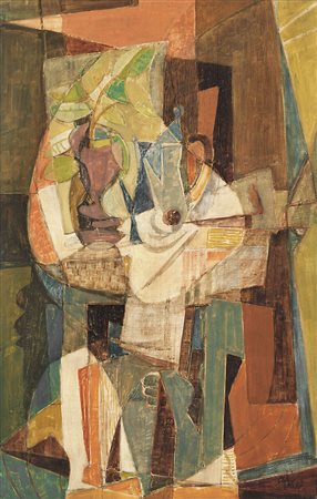 AFRO BASALDELLA Udine 04/03/1912 - Zurigo 24/07/1976Senza titolo, 1947olio su...