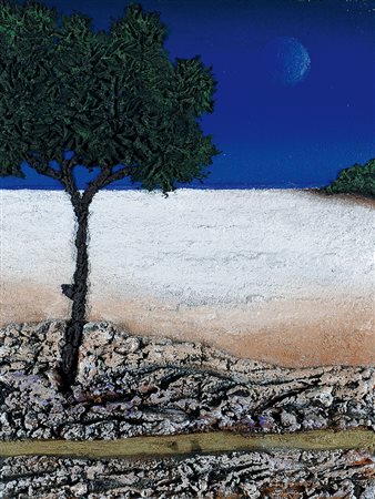 PASCHETTA MARIO Milano 27/04/1949Marina mediterranea, 1998olio, malte e terre...