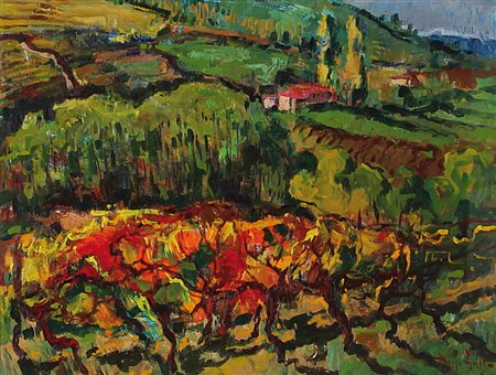 GALLO BEPPE Castagnole delle Lanze 19/07/1942Langa, 1998olio su tela cm....