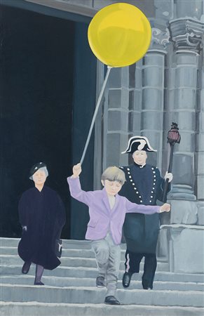 MONTESANO GIANMARCO Torino 21/06/1949Una bella festa per Farinello, 1994olio...