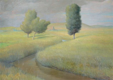 LAZZARO WALTER Roma 05/12/1914 - Milano 03/03/1989All'acqua santa, 1940olio...