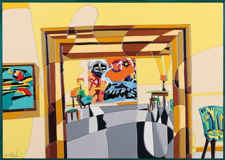 NESPOLO UGO Mosso Santa Maria (Bi) 29/08/1941N.Y. Timeacrilici su legno...