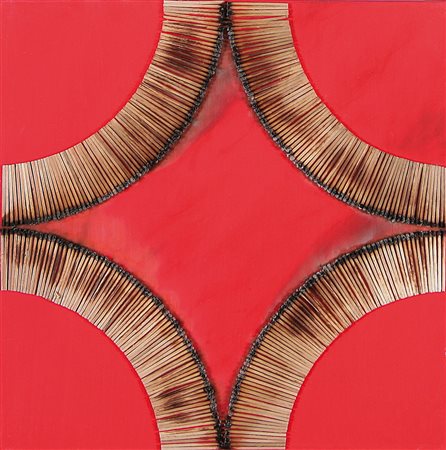 AUBERTIN BERNARD Fontenay aux Roses 1934Senza titolo, 2009fiammiferi su tela...