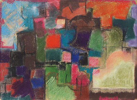 BRUNORI ENZO Perugia 14/07/1924 - Roma 13/05/1993Composizione, 1953pastelli...