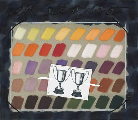 POZZATI CONCETTO Vo' Vecchio (Pd) 01/12/1935Ex equo, 1974tecnica mista, olio...