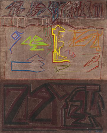 LICATA RICCARDO Torino 20/12/1929 - Venezia 19/02/2014Senza titolo, 1969olio...