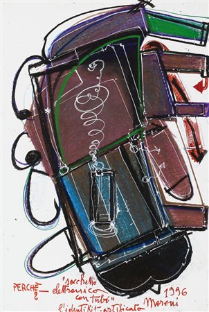 MORENI MATTIA Pavia 12/11/1920 - Brisighella 1999Sacchetto elettronico con...