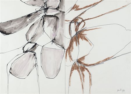 PERILLI ACHILLE Roma 28/01/1927Senza titolo, 1966tecnica mista su carta cm....