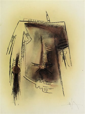 LAM WIFREDO Sagua La Grande 1902 - Parigi 1982Senza titolotecnica mista su...