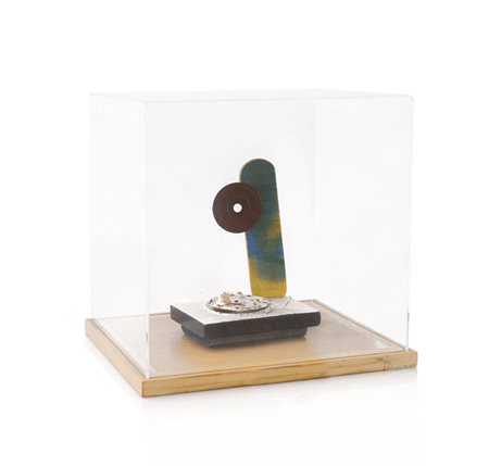 DANGELO SERGIO Milano 1932Ci-Git-Ubù, 1977legno, ferro, cartone, smalto,...