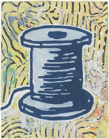 BAECHLER DONALD Hartford, Connecticut 1956Spool, 2009gesso, flashe, and paper...
