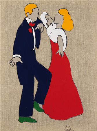 LODOLA MARCO Dorno (Pv) 04/04/1955Ballerinitecnica mista, smalto e collage su...