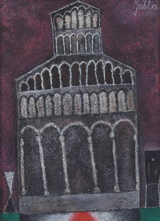 GENTILINI FRANCO Faenza (Ra) 04/08/1909 - Roma 05/04/1981Cattedrale, 1964olio...