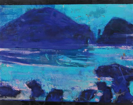 FRANGI GIOVANNI Milano 12/05/1959Ginette a Ponza, 2004olio su tela cm. 73x92,...