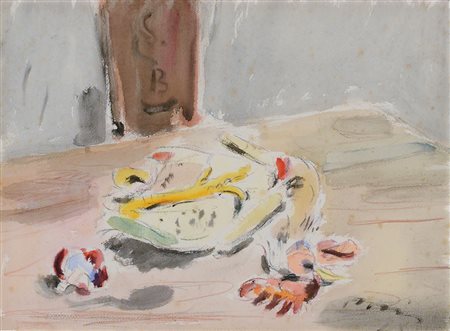 DE PISIS FILIPPO Ferrara 11/05/1896 - Milano 02/04/1956Natura morta con...