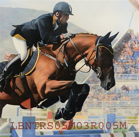 BUSO CLAUDIO Padova 1955 - 2007Ludogramma n. 5, 2005olio su cotone fine...