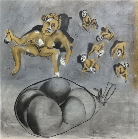 CLEMENTE FRANCESCO Napoli 1952Arreug, 1981pastelli e gouache su carta...