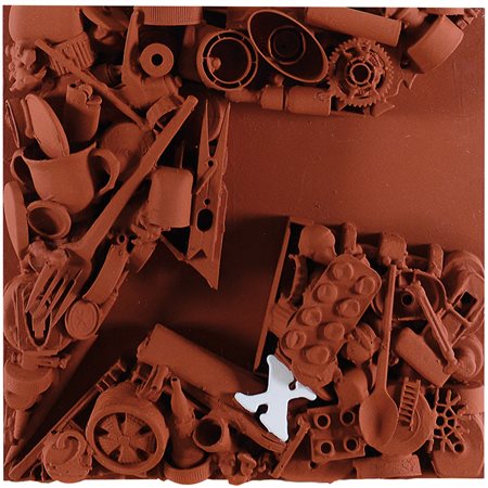 TOSONI CATERINA Milano 1961Incognita colore acrilico e materiale plastico su...