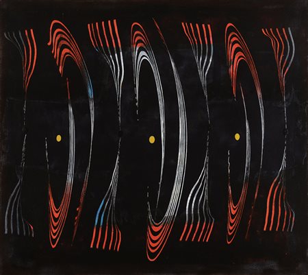 BACCARIN ANTONIO Cavarzare 1954Senza nome, 1990olio su tela cm. 70x80, firma,...