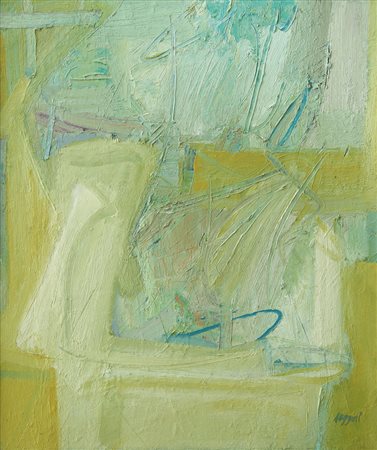 RUGGERI PIERO Torino 27/04/1930 - 14/05/2009Paesaggio giallo, 1982olio su...