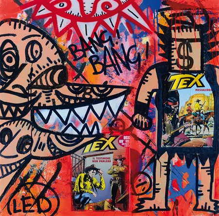 LED (ALESSANDRO APPOLONIO) Milano 26/01/1977Gray light, 2008tecnica mista e...