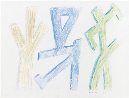 LICATA RICCARDO Torino 20/12/1929 - Venezia 19/02/2014Menafro, 1998pastelli...