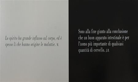 KOSUTH JOSEPH Toledo 1945Mens agitat molem, 2003silkscreen su alluminio cm....