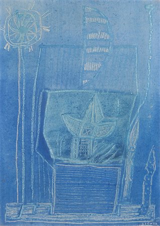 LICATA RICCARDO Torino 20/12/1929 - Venezia 19/02/2014Senza titolo, 1961olio...