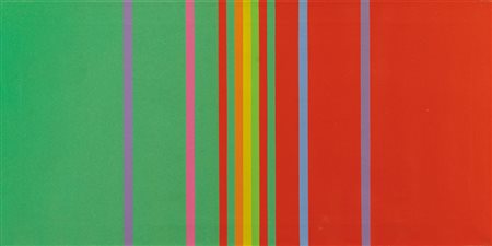 TORNQUIST JORRIT Graz 1938Opus 260, 1969acrilici su tela cm. 40x80, firma,...