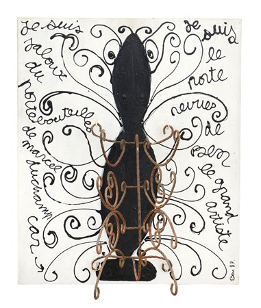 VAUTIER BEN Napoli 1935Je suis du portebouteilles de Marcel, 1987tecnica...