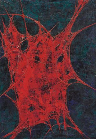 MARCHEGIANI ELIO Siracusa 02/09/1929Emerso n° 2, 1956olio su tela cm. 110x75,...