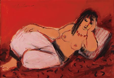 DA MILANO GIULIO Nizza Marittima 11/11/1895 - Torino 1990Odalisca fondo...