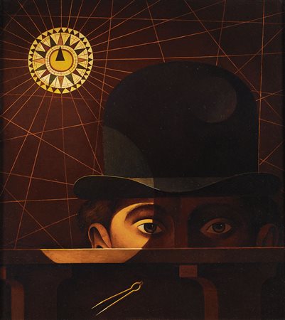 FORTUNATO FRANCO Roma 06/12/1946Lo sguardo del capitanoolio su tela cm....