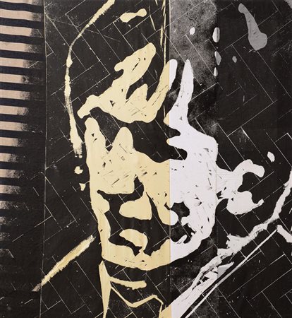 KILPPER THOMAS Stuttgart 1956Georges Carpenter, Woodcut on fabric, from the...