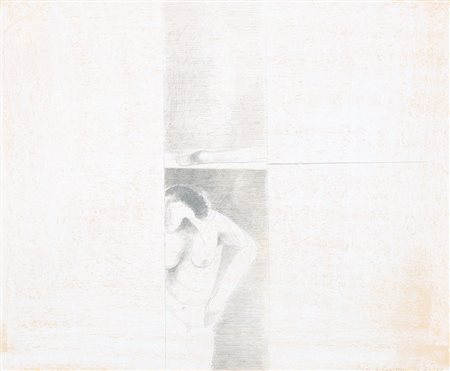 SAVINIO RUGGERO Torino 22/12/1934Studio, 1968matita su carta cm. 28x34, firma...