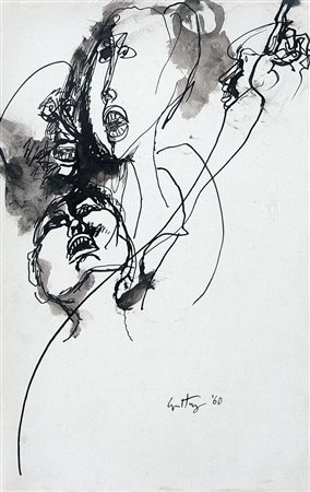 GUTTUSO RENATO Bagheria (Pa) 02/01/1912 - Roma 17/01/1987Senza titolo,...