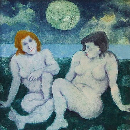 SQUILLANTINI REMO Stia (Ar) 1920 - Firenze 06/08/1996Donne al tramontoolio su...