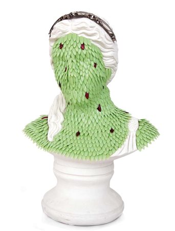 BORGHI ENRICA Premosello Chiovenda 1966Busto di donna romana, 2009scultura in...