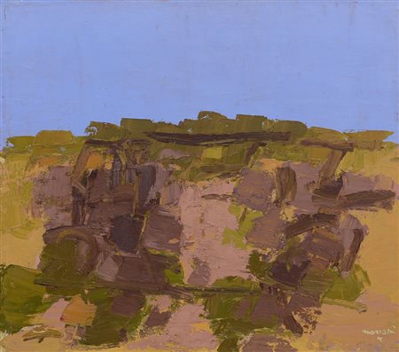 MORLOTTI ENNIO Lecco 21/09/1910 - Milano 15/12/1992Rocce, (1984)olio su tela...