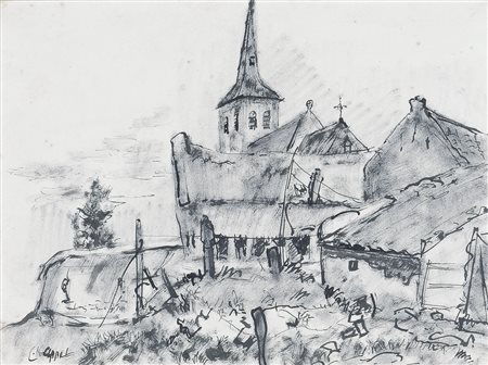 APPEL KAREL Amsterdam 25/04/1921 - Zurigo 03/05/2006Landschap Limburg,...