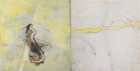 ROTELLI MARCO NEREO Venezia 14/05/1955Live 1tecnica mista e collage su 2...