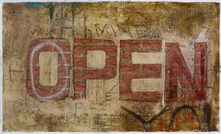 POGLIAGHI FRANCESCO Open your mind, 2009olio, tecnica mista e collage su tela...