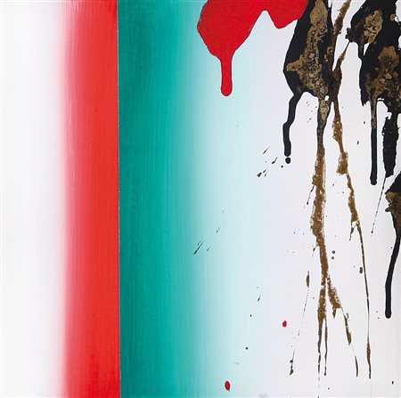 FINZI ENNIO Venezia 1931Grammaticando, 2009tecnica mista su tela cm. 30x30,...