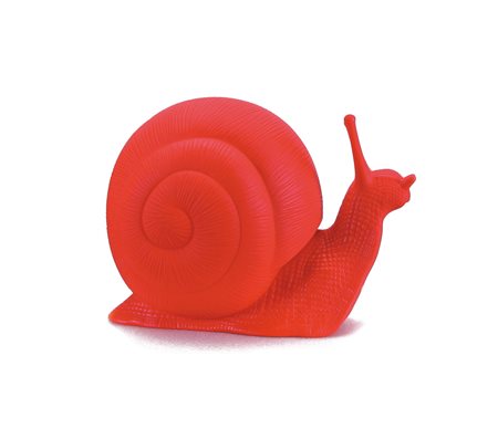 CRACKING ART Chiocciolamultiplo in plastica rossa cm. 110x65x82, esemplare...