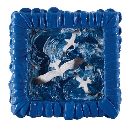 CAGNA DANIELE (KICCO) Biella 1969Paesaggio marino, 2004silicone, vernice,...