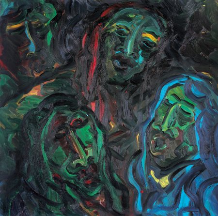 BELLINI VITTORIO Vertona (BG) 1936 - Bergamo 2009Senza titolo, 1990olio su...