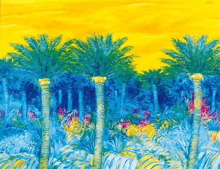 QUARTO ANDREA Lucca 1959Oasiolio su tela cm. 40x50, firma in alto a destra,...