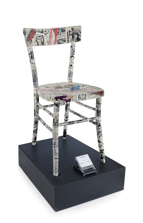 FINALI LAURA Vercelli 26/04/1969Eva Kant, 2013collage su sedia in legno...
