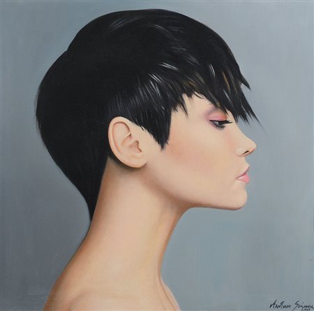 SCIACCA ANTONIO Catania 13/05/1957Senza titolo, 2003olio su tela cm. 80x80,...