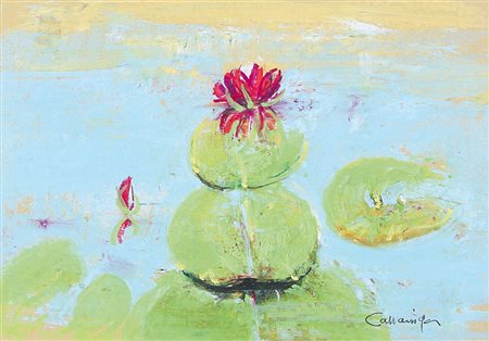 CAZZANIGA GIANCARLO Monza (Mi) 20/09/1930 - Milano 05/12/2013Ninfeepastelli...